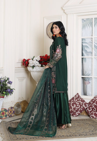 Graceful Green - 3 piece Chiffon